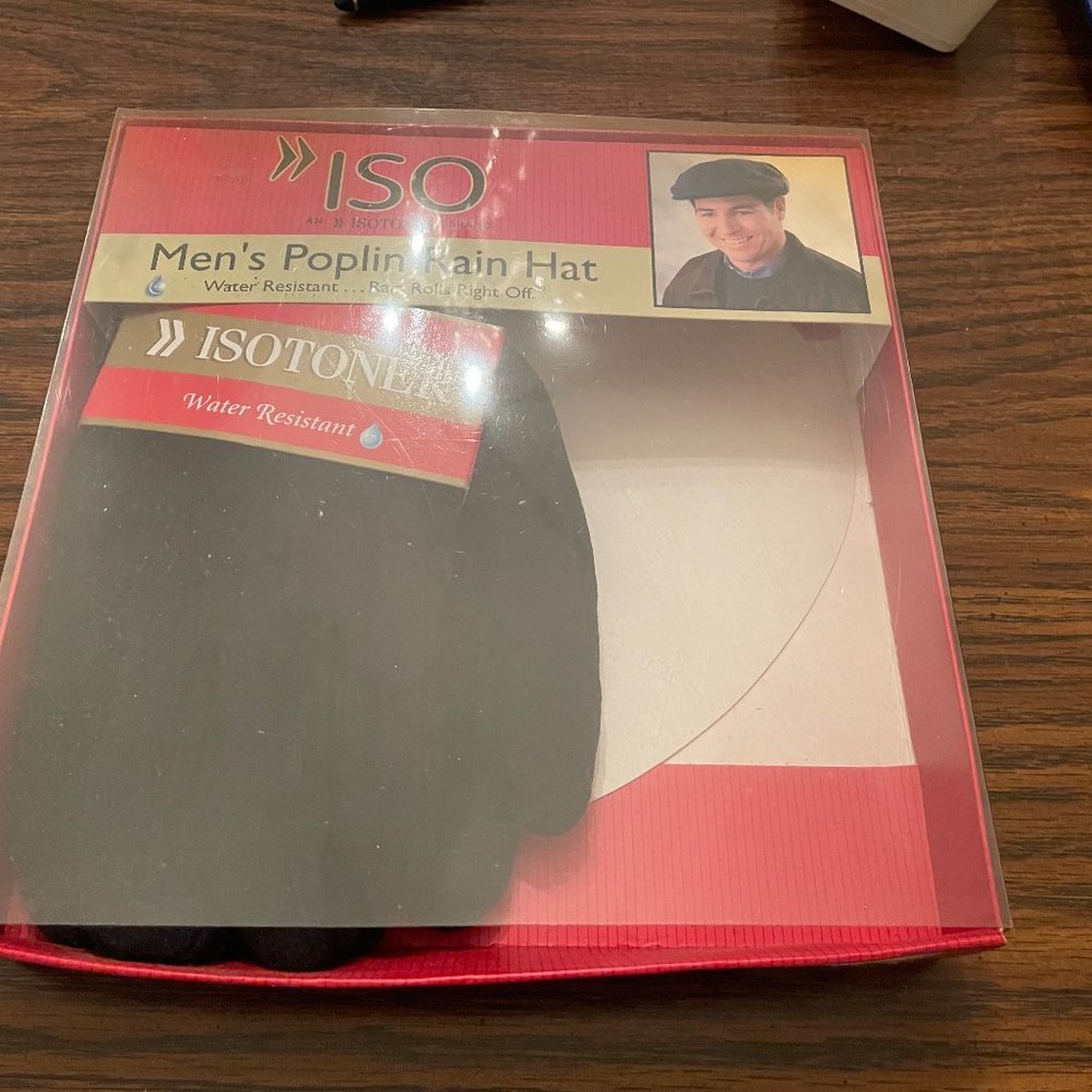 ISOTONER - ISO POPLIN MEN'S HAT - RAIN RESISTANT